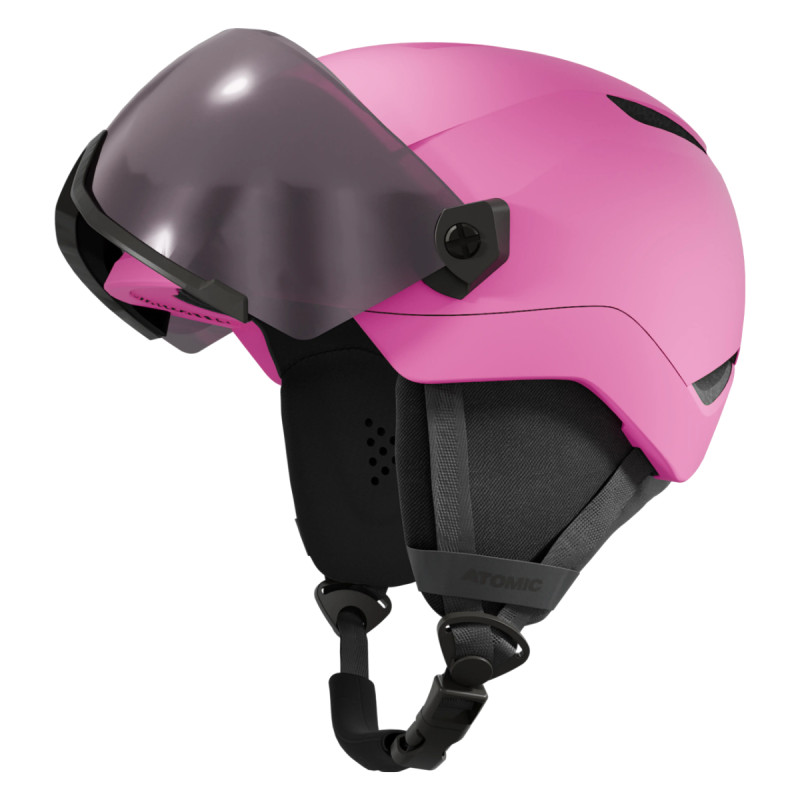 Dětská lyžařská helma Atomic REVENT VISOR JR  - růžová