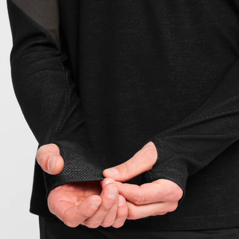 Pánské funkční tričko Martini Sportswear HORIZON HALFZIP  - černá