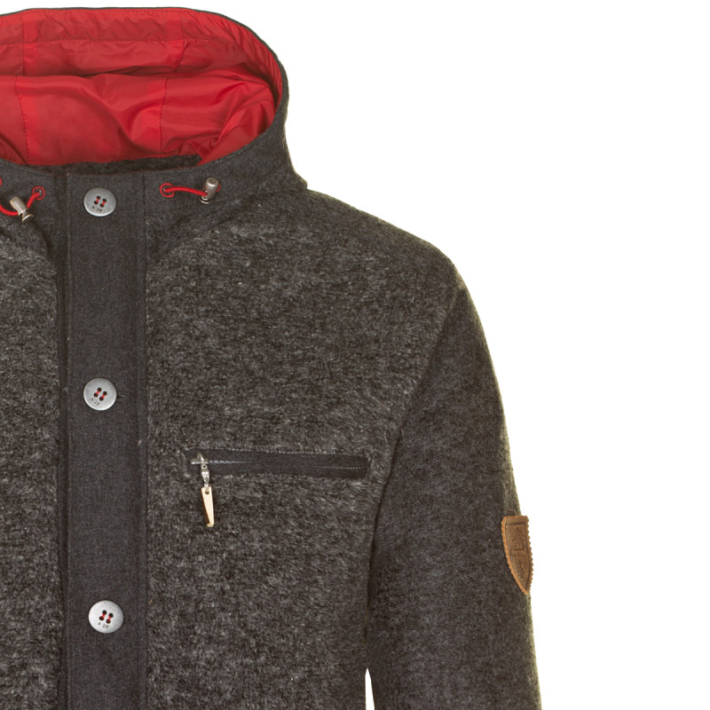 Pánska bunda Almgwand WINTERBERG  - tmavo šedá