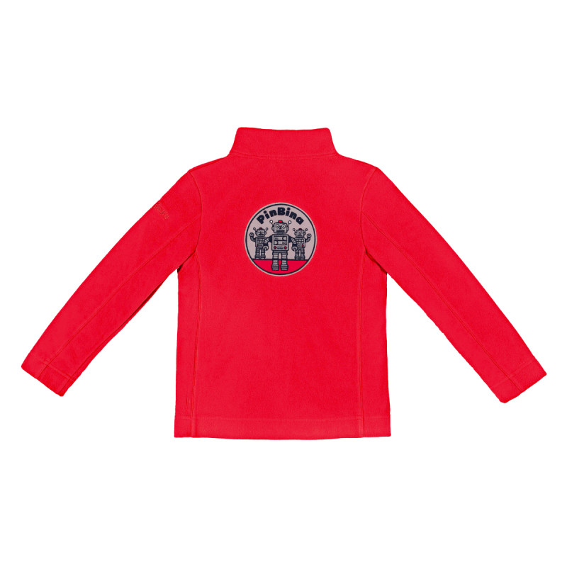 Chlapčenská mikina PinBina ROBOT KIDS FLEECE  - červená