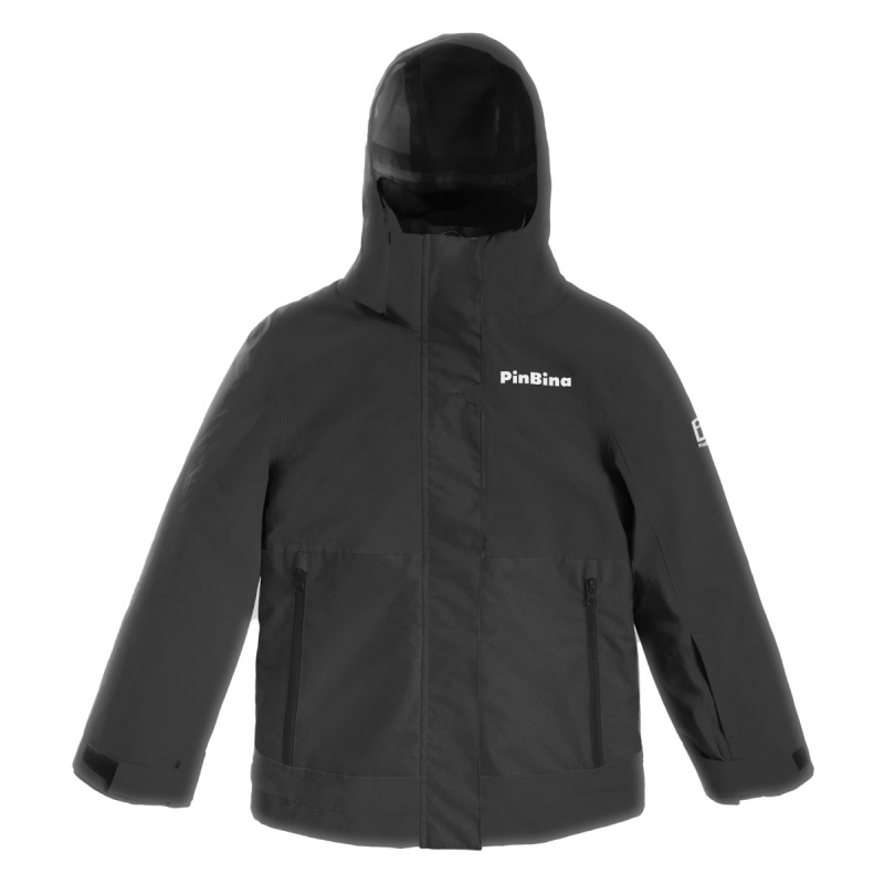 Chlapčenská bunda PinBina 4-IN-1 ADVENTURE JUNIOR JACKET  - čierna
