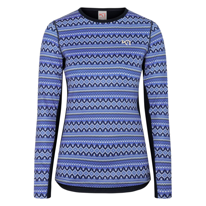 Dámske funkčné tričko Kari Traa LILJA LS  - tmavo modrá