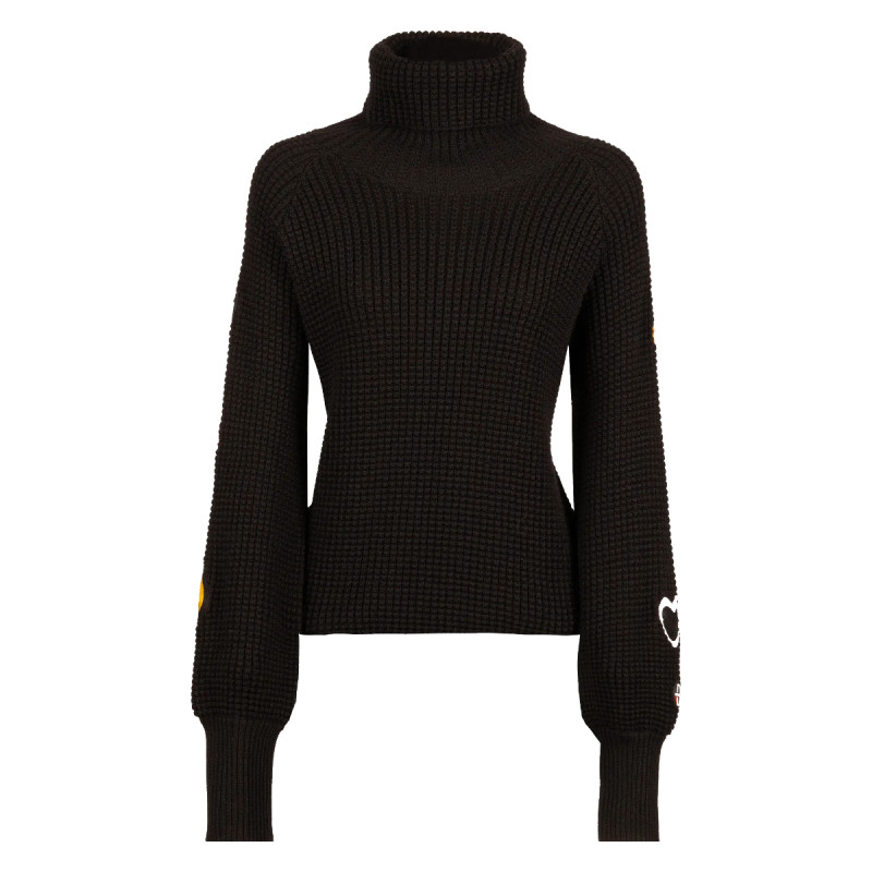 Dámsky sveter Duvillard STARS2  - čierna