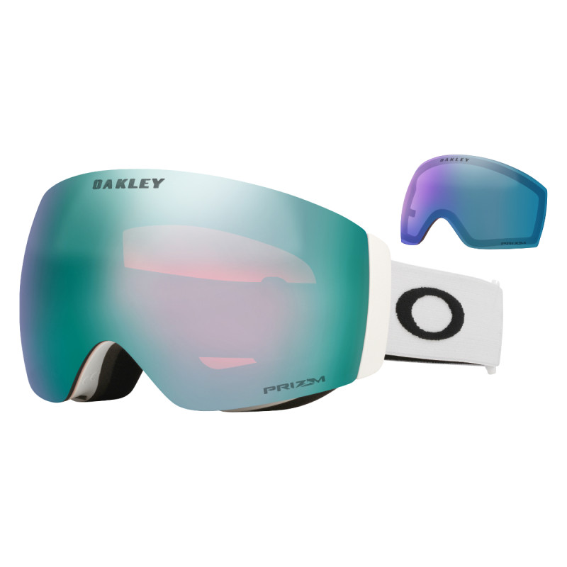 Lyžiarske okuliare Oakley FLIGHT DECK PRO M (2 ZORNÍKY)  - biela