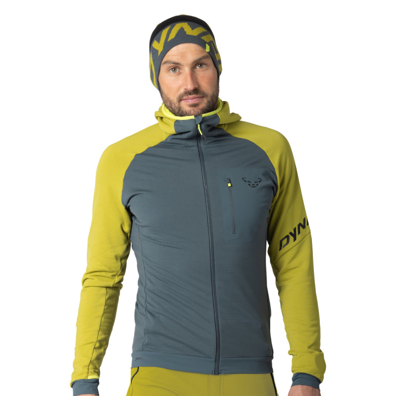 Pánská mikina Dynafit RADICAL POLARTEC HOODED JACKET  - tmavě šedá