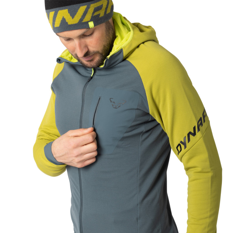 Pánská mikina Dynafit RADICAL POLARTEC HOODED JACKET  - tmavě šedá