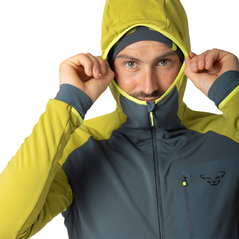 Pánská mikina Dynafit RADICAL POLARTEC HOODED JACKET  - tmavě šedá