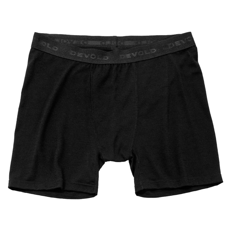 Pánske funkčné boxerky Devold BREEZE PLUS MERINO 200  - čierna