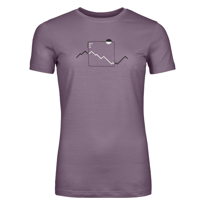 Dámské funkční tričko Ortovox 150 COOL PEAK FOCUS TS  - tmavě fialová