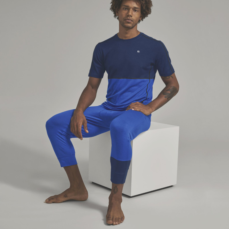 Pánske funkčné nohavice Ortovox 185 ROCK'N'WOOL SHORT PANTS  - čierna