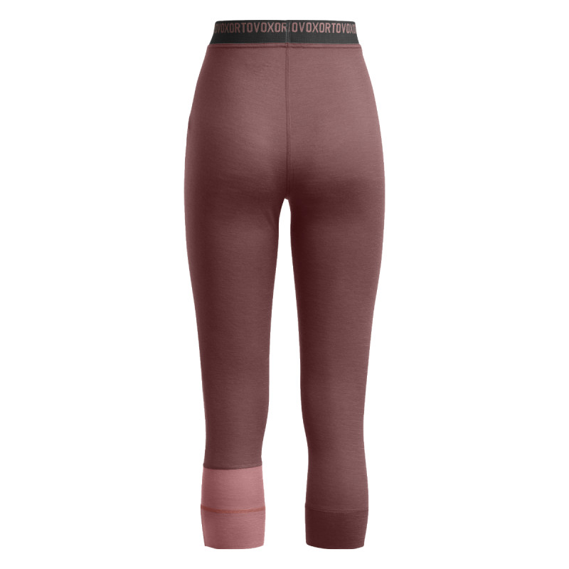 Dámske funkčné nohavice Ortovox 185 ROCK'N'WOOL SHORT PANTS  - vínová
