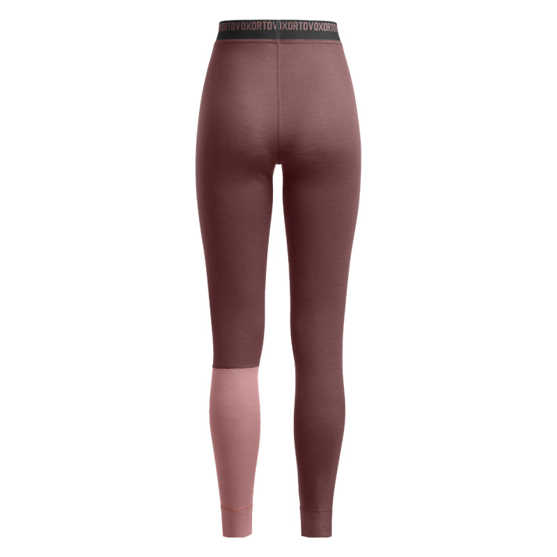 Dámské funkční kalhoty Ortovox 185 ROCK'N'WOOL LONG PANTS  - vínová