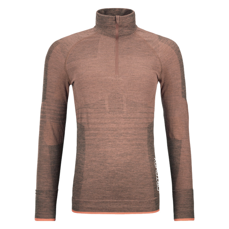 Dámské funkční tričko Ortovox 230 COMPETITION ZIP NECK  - růžová