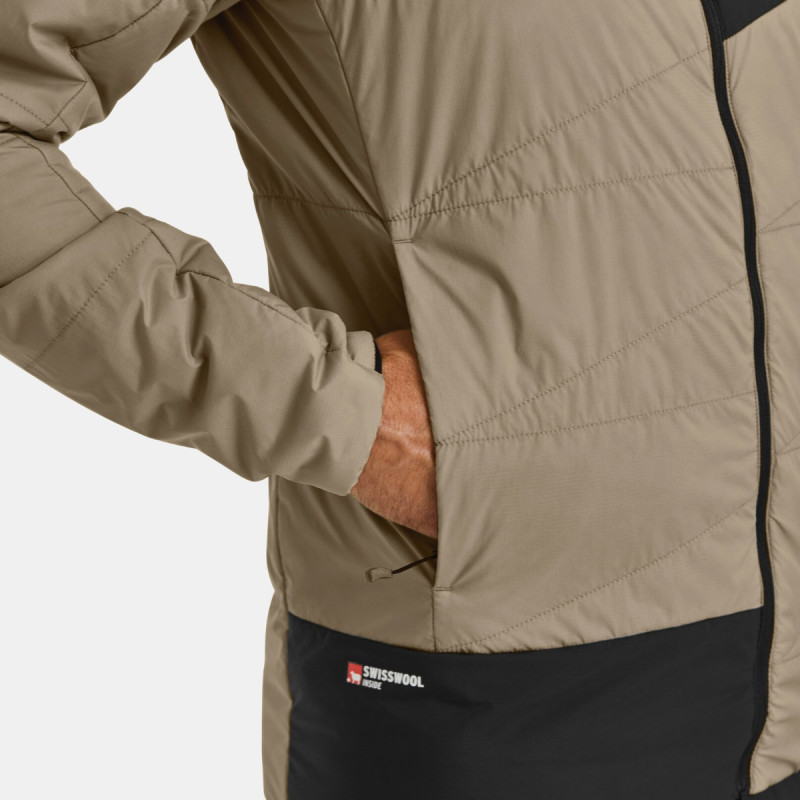 Pánska bunda Ortovox SWISSWOOL PIZ DUAN JACKET  - svetlo hnedá