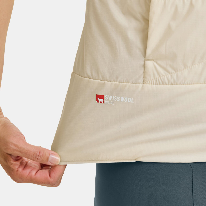Dámská vesta Ortovox SWISSWOOL PIZ DUAN VEST  - béžová