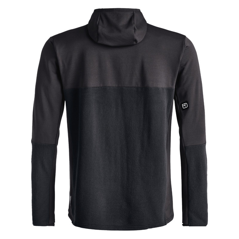 Pánska mikina Ortovox FLEECE CORD HOODIE  - čierna