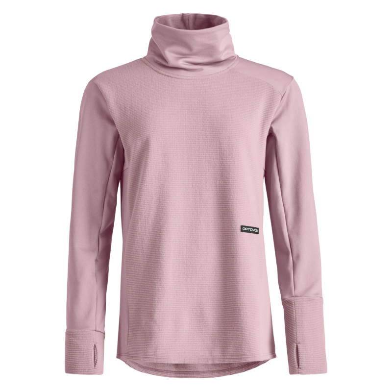 Dámska mikina Ortovox FLEECE CORD LONGSLEEVE  - svetlo ružová