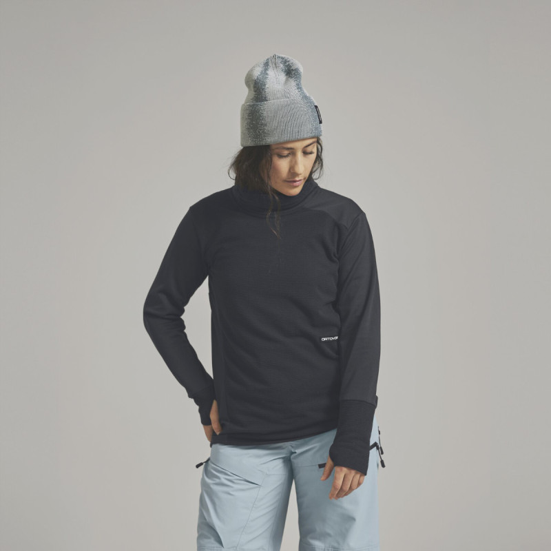 Dámska mikina Ortovox FLEECE CORD LONGSLEEVE  - svetlo ružová