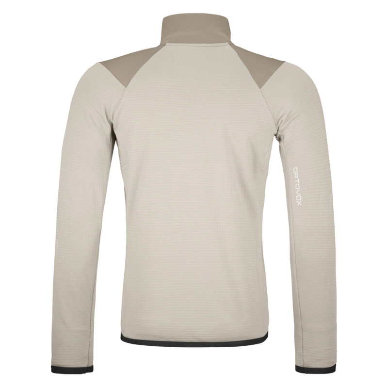 Pánska mikina Ortovox FLEECE GRID JACKET  - béžová
