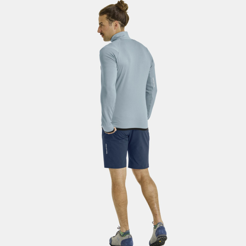 Pánska mikina Ortovox FLEECE GRID JACKET  - béžová