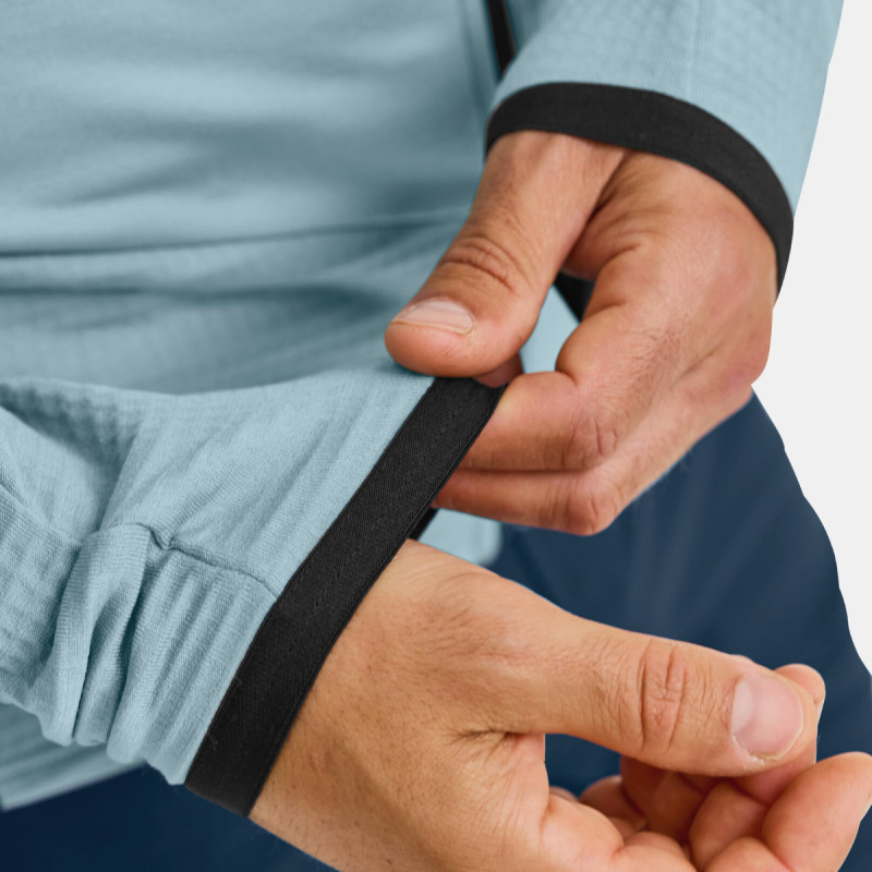 Pánska mikina Ortovox FLEECE GRID JACKET  - béžová