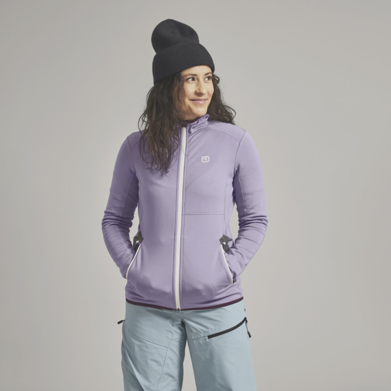 Dámska mikina Ortovox FLEECE HOODY  - béžová