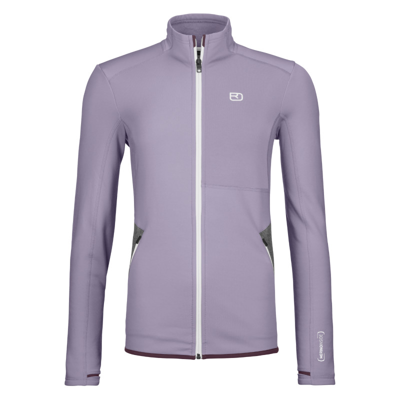 Dámská mikina Ortovox FLEECE JACKET  - světle fialová