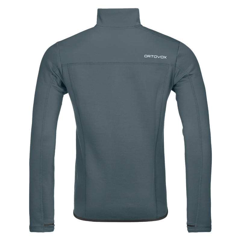 Pánska mikina Ortovox FLEECE JACKET  - tmavo šedá