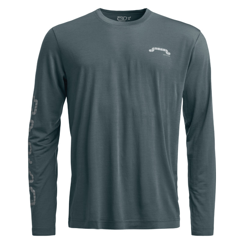 Pánske funkčné tričko Ortovox 150 COOL PILLOW LS  - tmavo šedá