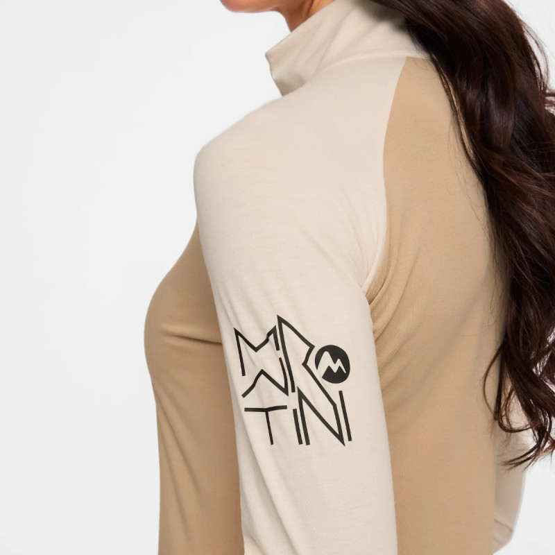 Dámská mikina Martini Sportswear HORIZON HALFZIP  - béžová