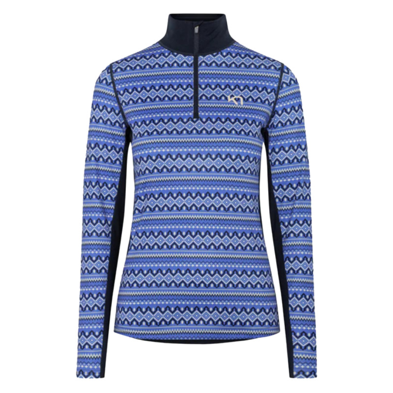 Dámske funkčné tričko Kari Traa LILJA H/Z  - tmavo modrá