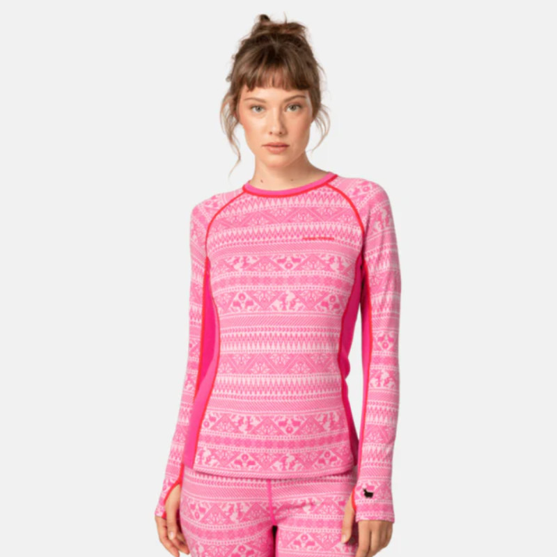 Dámske funkčné tričko Kari Traa TALE LS  - ružová