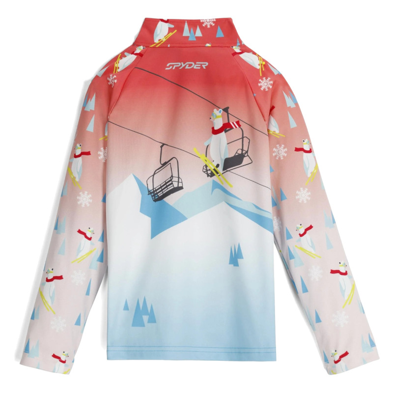 Dievčenská lyžiarská mikina Spyder REFLECT 1/2 ZIP