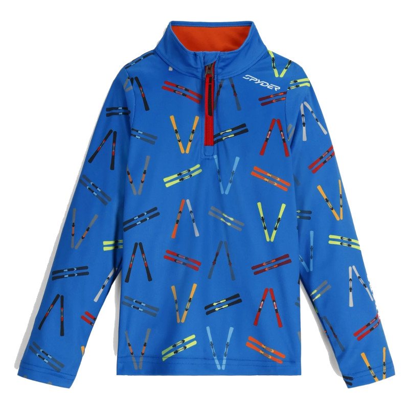 Chlapčenská lyžiarská mikina Spyder INTERNATIONAL 1/2 ZIP  - modrá