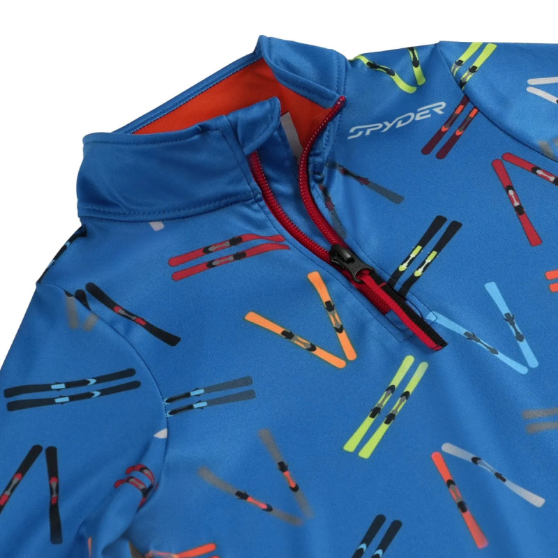 Chlapčenská lyžiarská mikina Spyder INTERNATIONAL 1/2 ZIP  - modrá