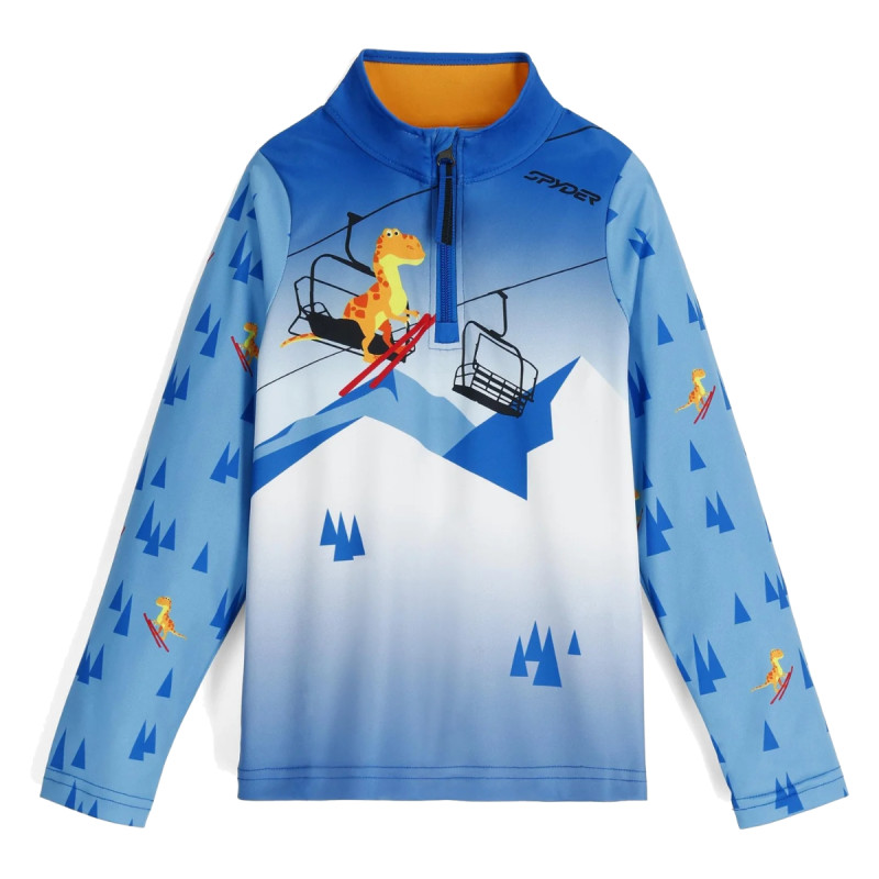 Chlapčenská lyžiarská mikina Spyder INTERNATIONAL 1/2 ZIP  - svetlo modrá