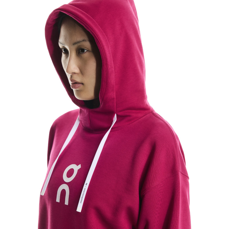 Dámská mikina On CLUB HOODIE  - tmavě růžová