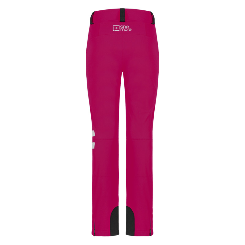 Dámské lyžařské kalhoty OneMore 941 - SOFTSHELL SKI  - tmavě růžová