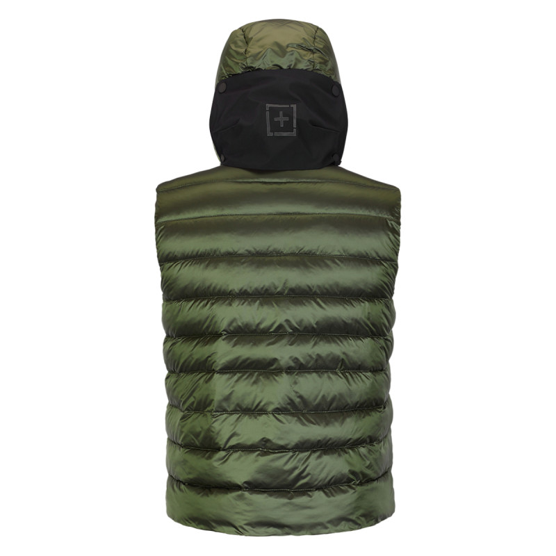 Pánska vesta OneMore 511 -  ECO-DOWN HOODY VEST  - tmavo zelená