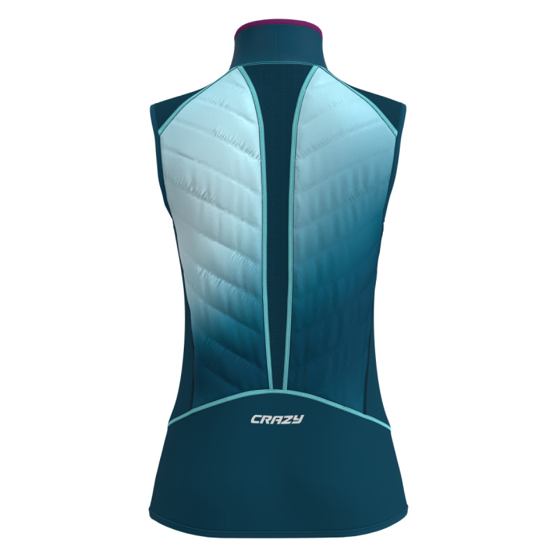 Dámská vesta Crazy CHANNEL  - petrolejová