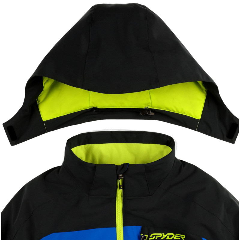 Chlapčenská lyžiarská bunda Spyder LEADER  - modrá