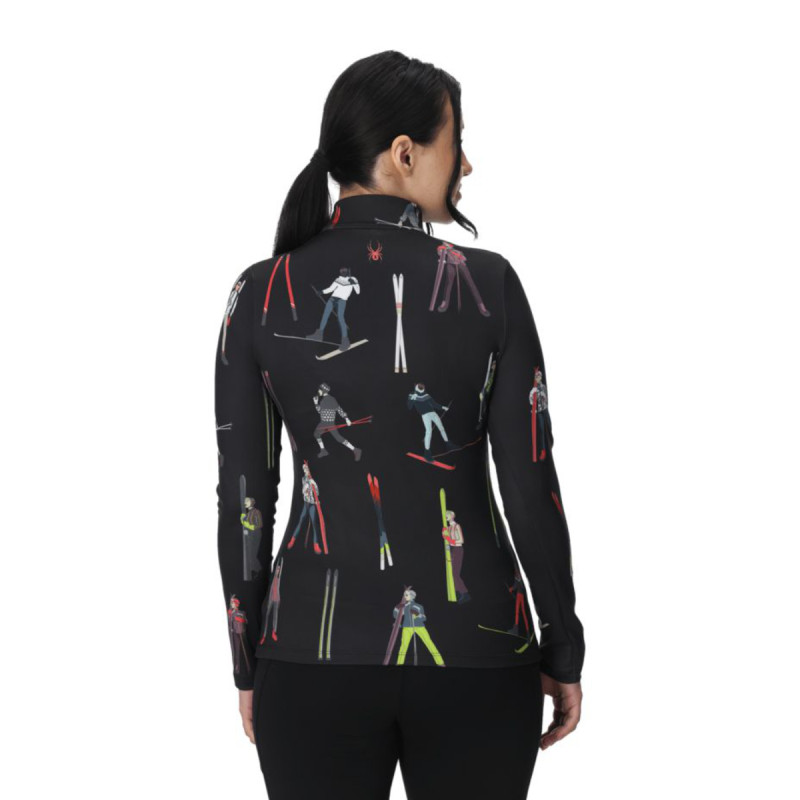 Dámska mikina Spyder VIVID 1/2 ZIP  - čierna