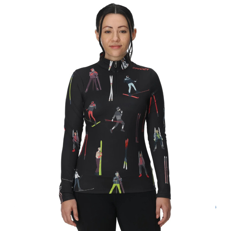 Dámska mikina Spyder VIVID 1/2 ZIP  - čierna