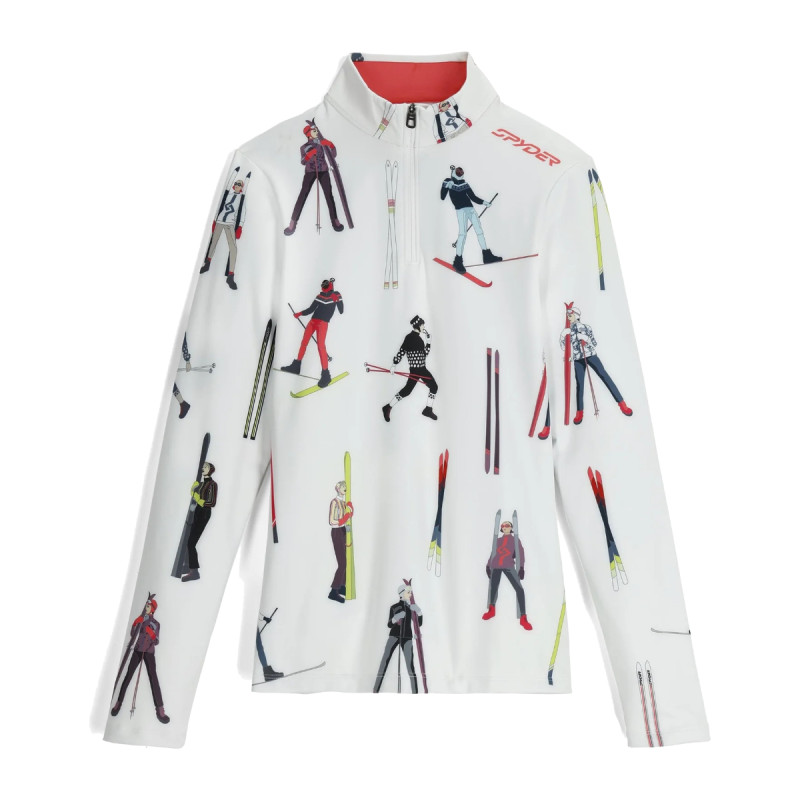 Dámská mikina Spyder VIVID 1/2 ZIP  - bílá