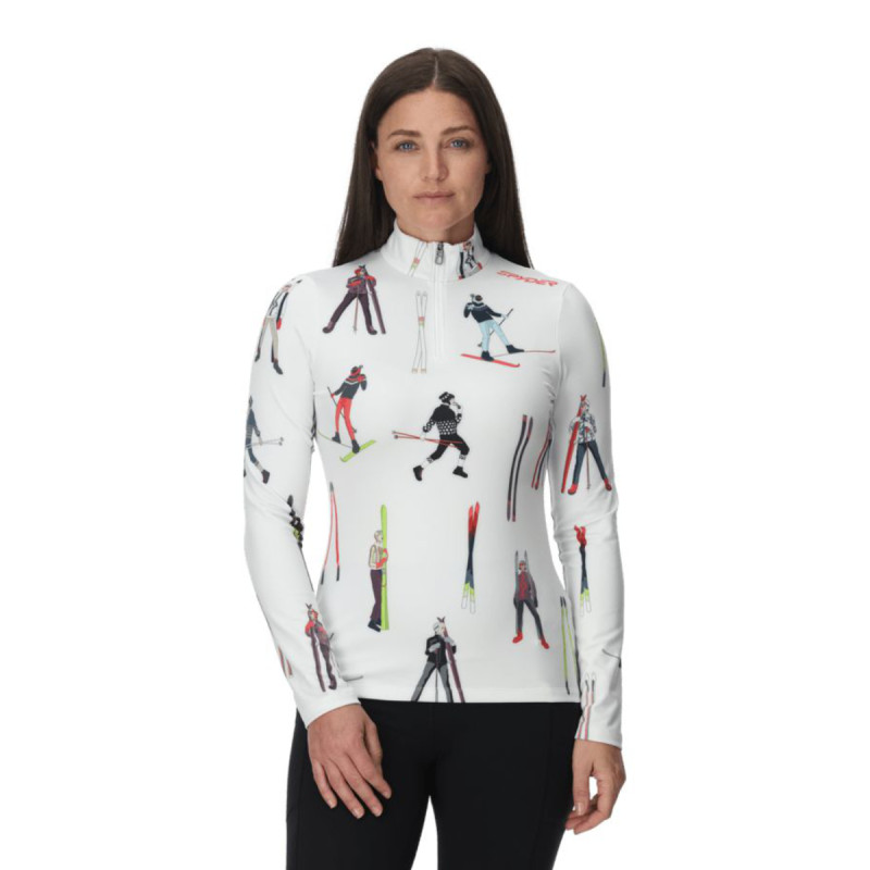 Dámská mikina Spyder VIVID 1/2 ZIP  - bílá