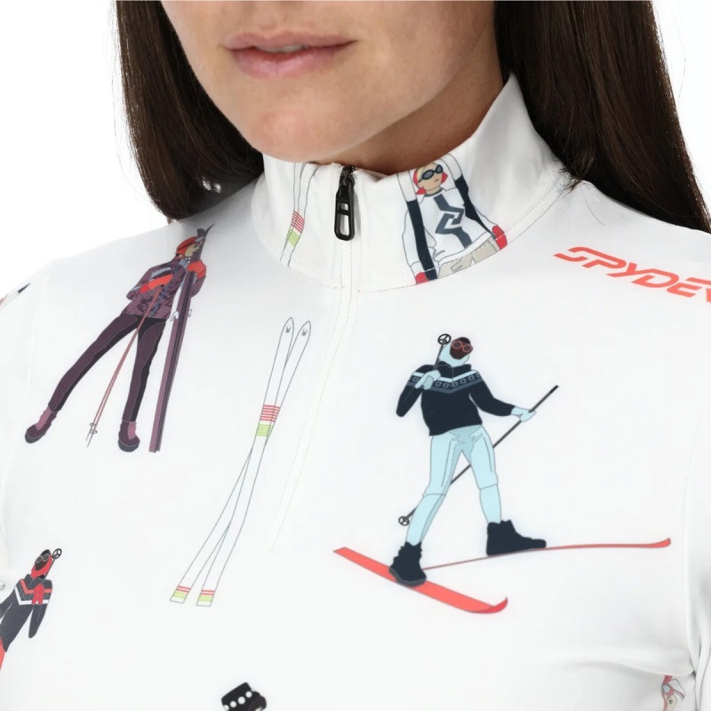 Dámská mikina Spyder VIVID 1/2 ZIP  - bílá