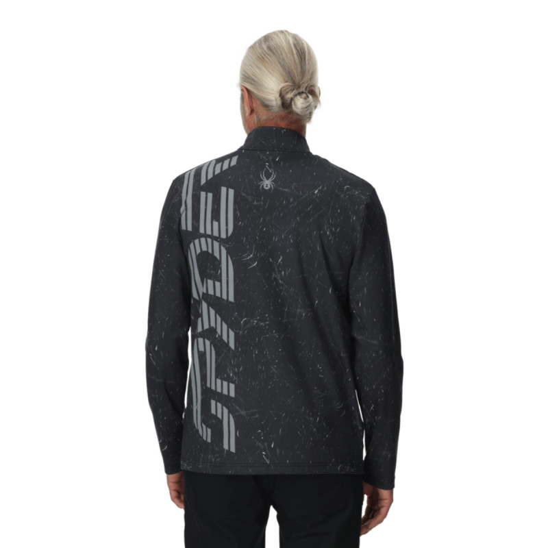 Pánska mikina Spyder PODIUM 1/2 ZIP  - čierna