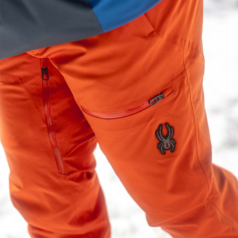 Pánske lyžiarské nohavice Spyder DARE  - oranžová