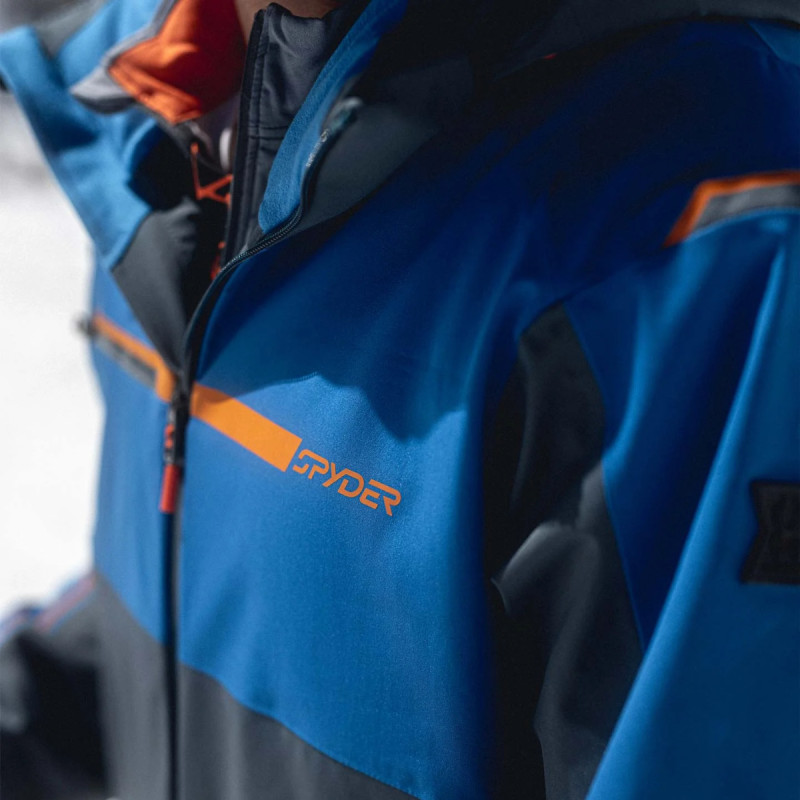 Pánska lyžiarská bunda Spyder TITAN  - modrá