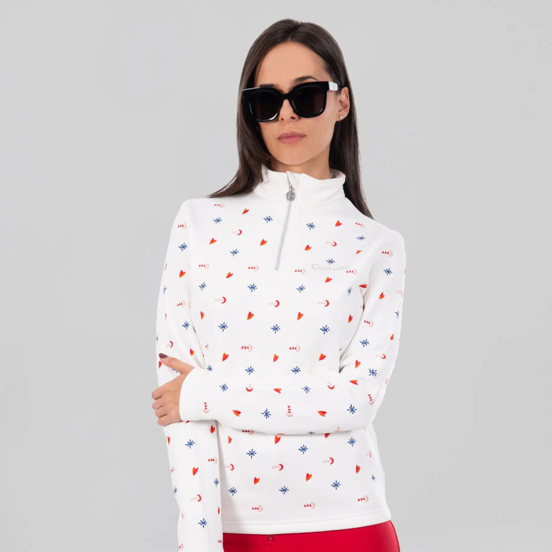 Dámska mikina Duvillard MELANIE  - biela